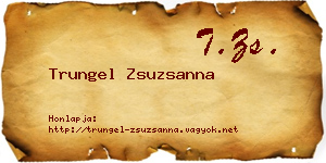 Trungel Zsuzsanna névjegykártya